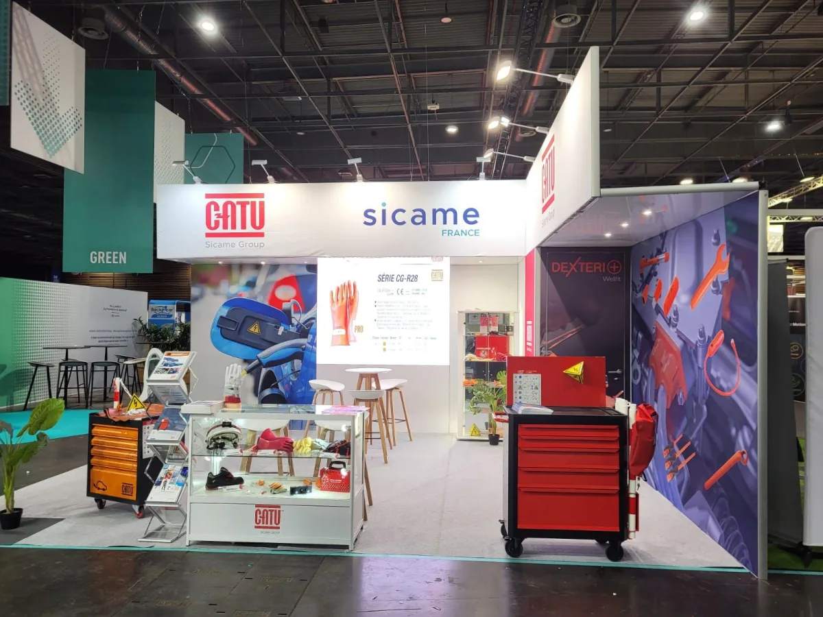 Stand modulaire 20m² — CATU — Forum Automotive Business Paris